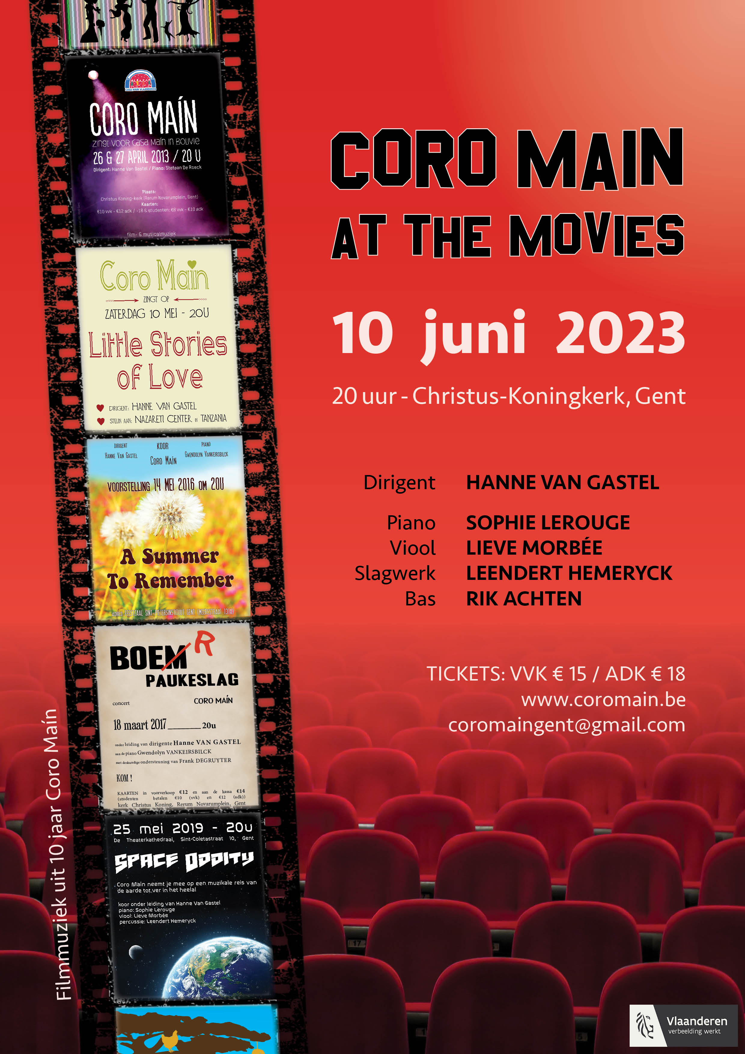 Coro Maín at the Movies - Flyer