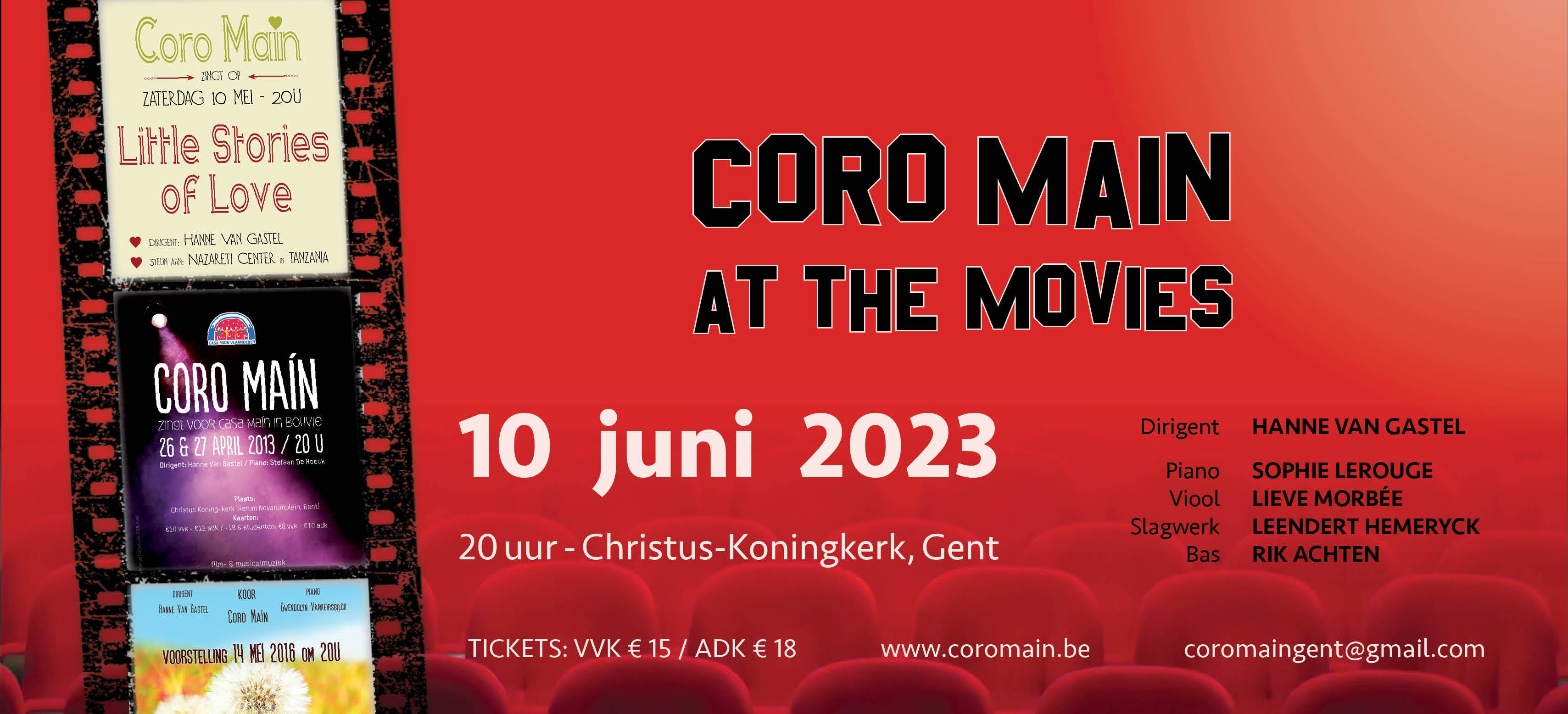 Coro Maín at the Movies - Banner
